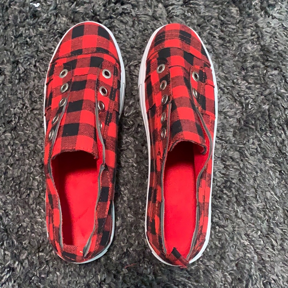 Red checkered flats Christmas